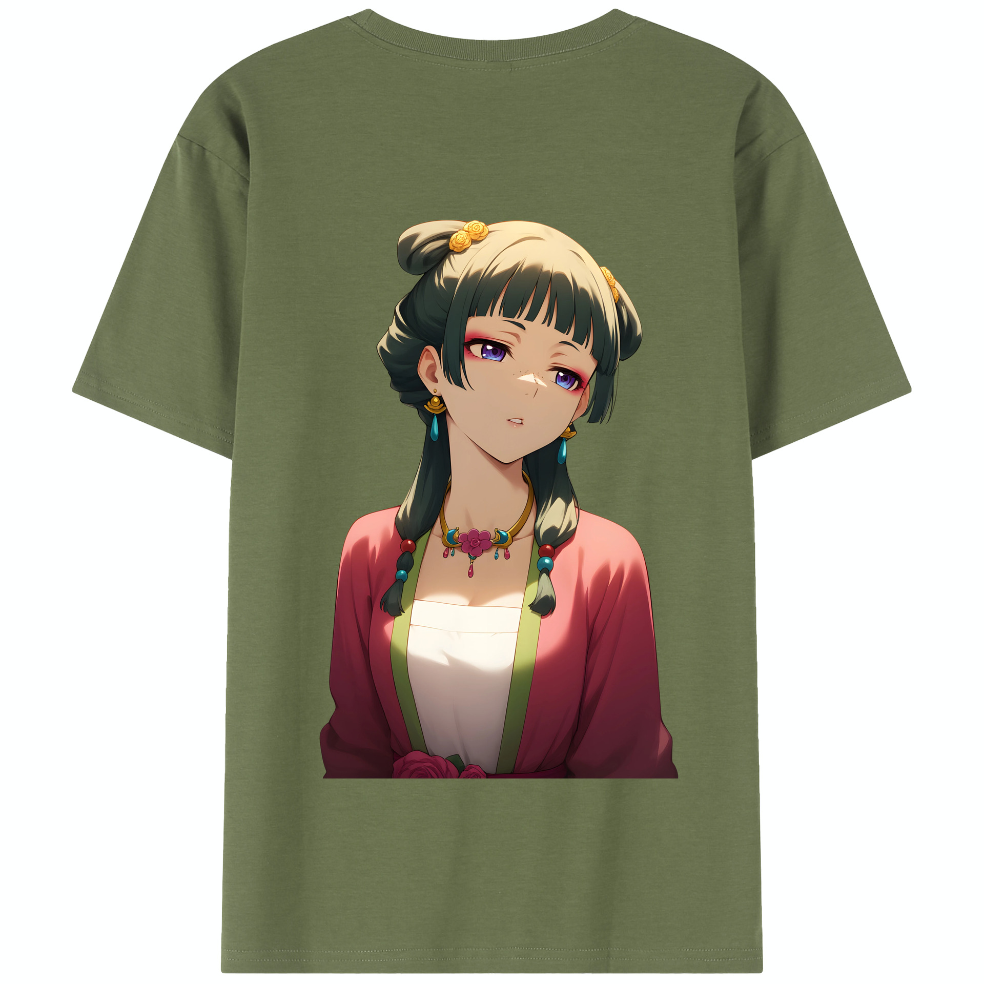 （画像用） 薬屋のひとりごと The Apothecary Diaries 綿100％半袖Tシャツ（背面プリント）